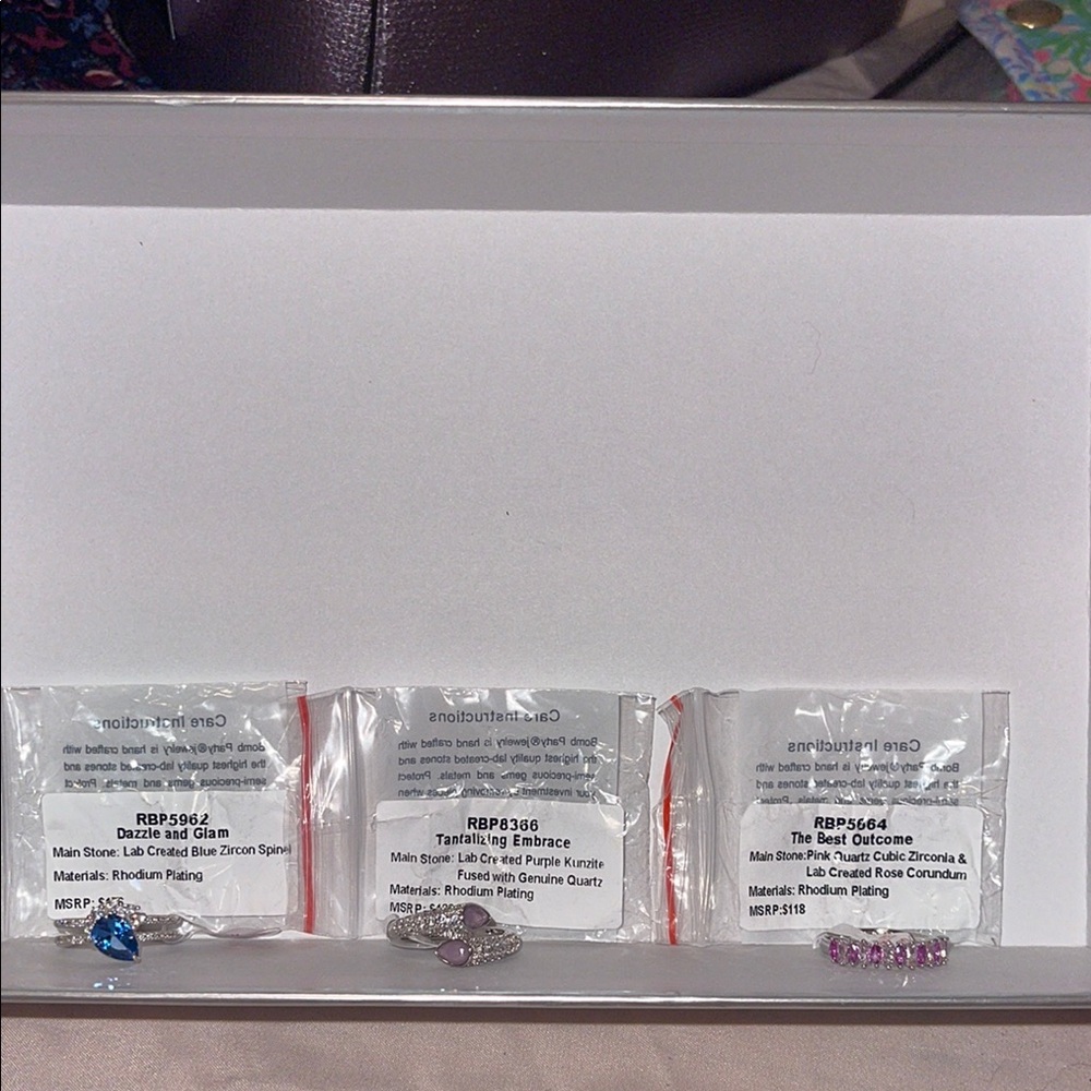 Bomb Party Set of 3 OG Rings Sz10